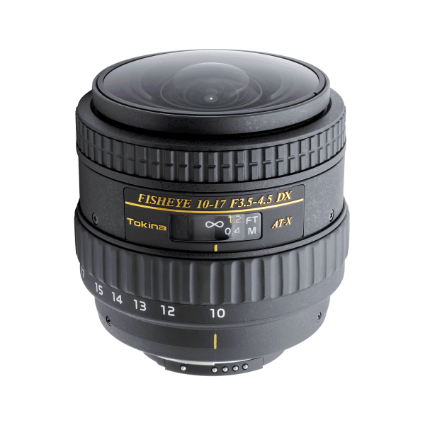 Tokina AT-X 107 f/3.5-4.5 DX NH Fisheye (10-17mm) Lens for Nikon