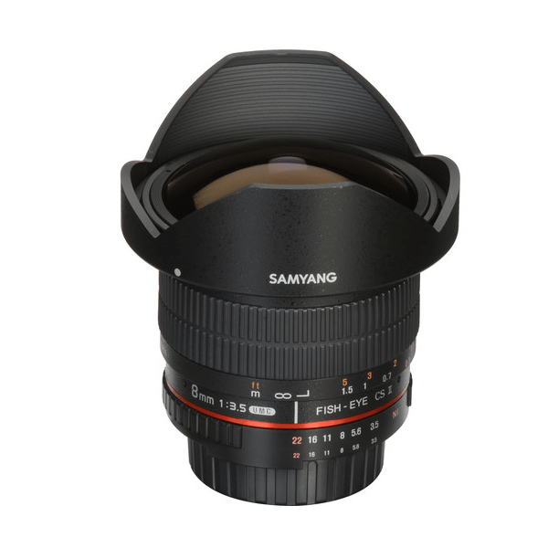 3,5 UMC  VDSLR para Nikon Samyang Samyang 8mm 