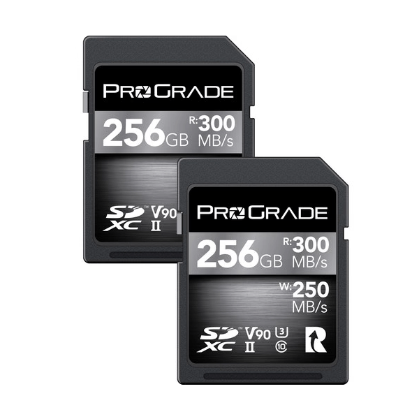 ProGrade Digital 256GB UHS-II SDXC V90 Memory Card (2-Pack