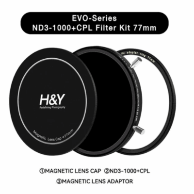H&Y HD Evo-Series Variable ND3-1000+CPL Filter Kit 77mm