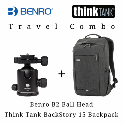 Think Tank Photo BackStory 15 Camera Backpack + Benro B2 Ball Head