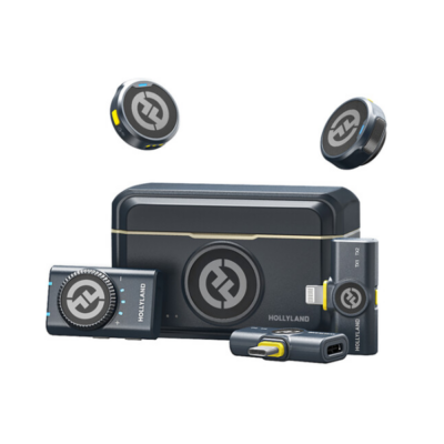 Hollyland LARK M2 DUO 2-Person Wireless Combo Microphone System (2.4 GHz, Shine Charcoal)