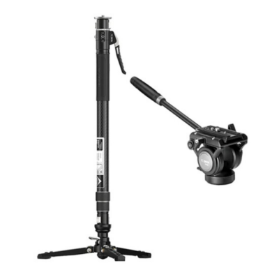YC Onion Pineta Pro Carbon Fiber Monopod with FH60S Fluid Head