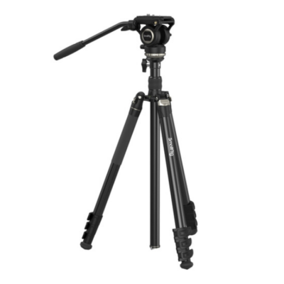 SmallRig CT210 Video Tripod with Fluid Head and Reversible Center Column