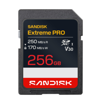 SANDISK 256GB Extreme PRO UHS-I SDXC Memory Card
