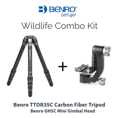 Benro TTOR35C Tortoise 35C Carbon Fibre Tripod + Benro GH5C Mini Carbon Fiber Gimbal Head