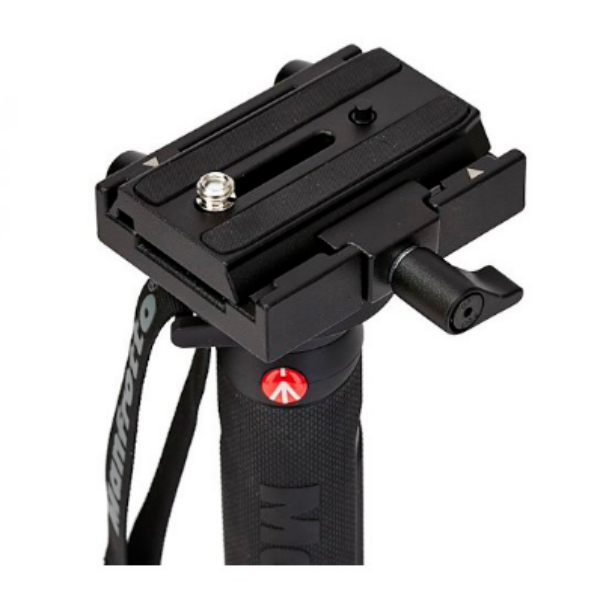 Manfrotto MVMPROA4577 XPRO 4 Section Video Monopod Sliding Plate & FLUIDTECH Base - Image 2